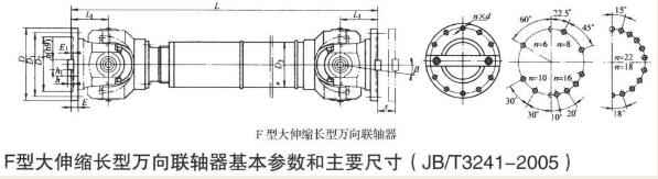 F型大伸縮長型萬向聯(lián)軸器